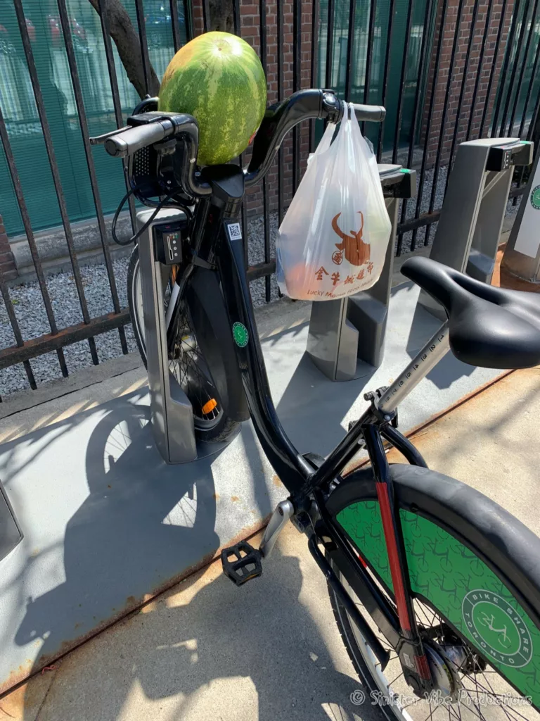Bikeshare with watermelon