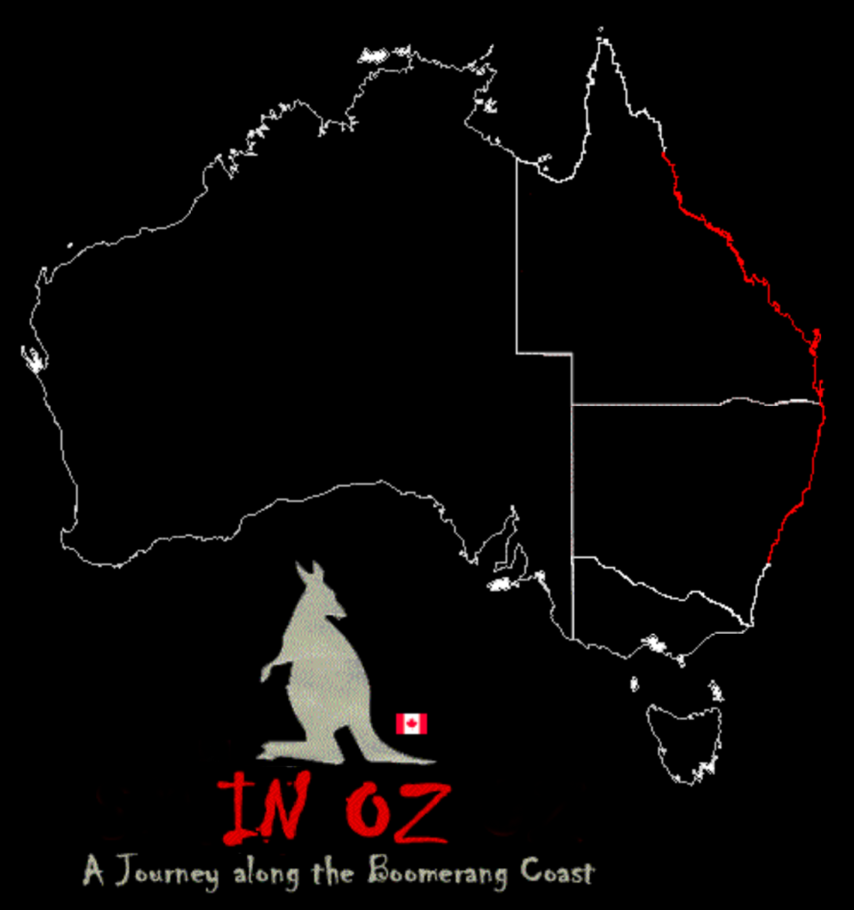 Australia travel map and route