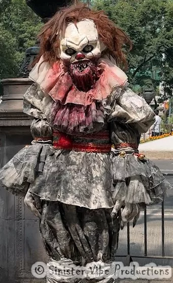 photo of Pennywise the clown in Mexico City