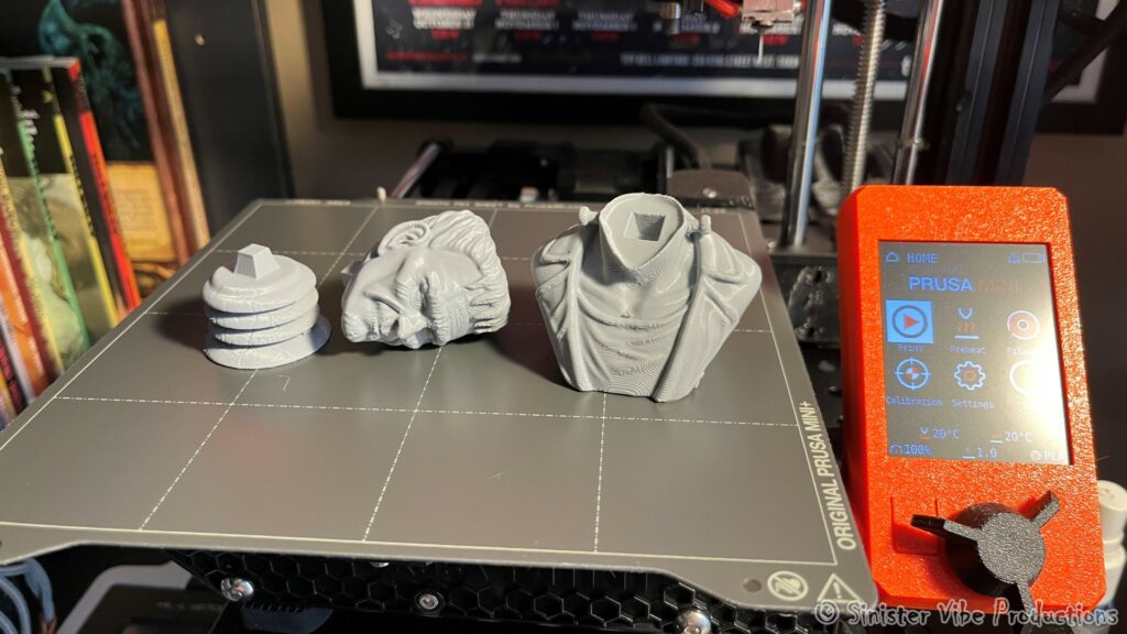 Frankenstein bust 3d print pieces