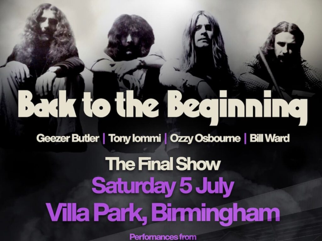 Concert poster of the Black Sabbath's final show