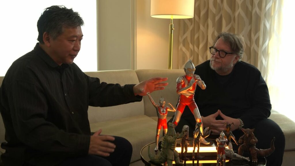 photo of Hirokazu Kore-eda,Guillermo del Toro and Ultraman