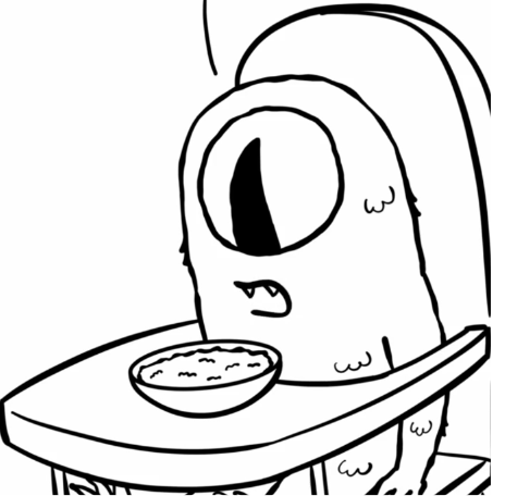 drawing of little monster